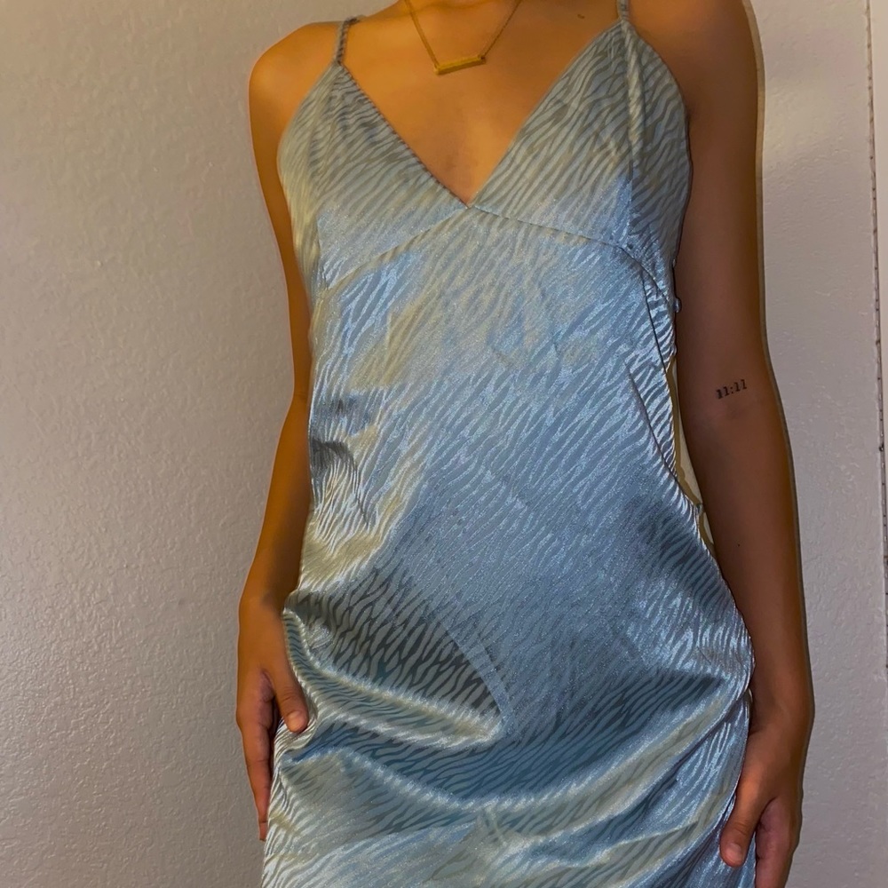 Forever 21 Blue Printed Dress